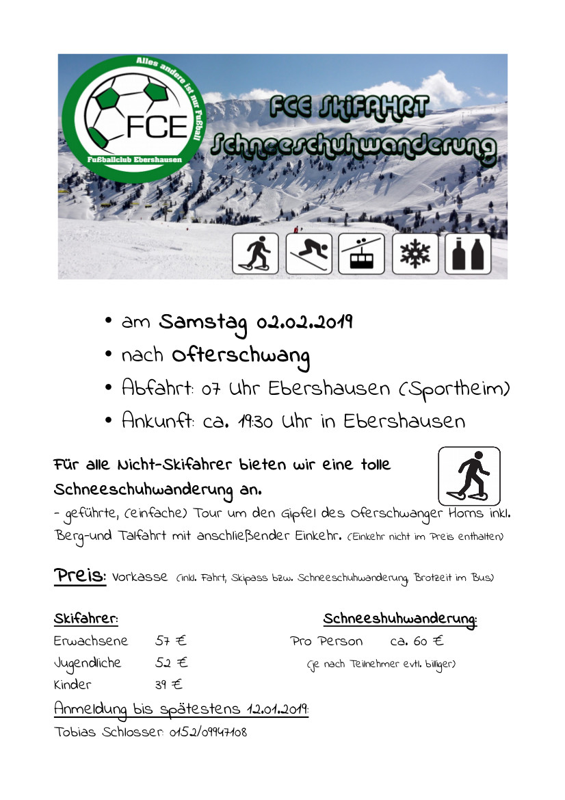 skifahrt 2019